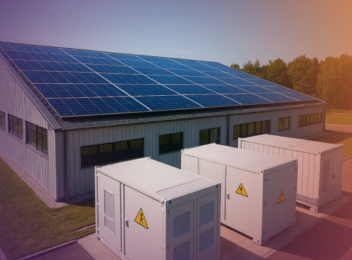 Representa&ccedil;&atilde;o de um sistema de Microgrid inteligente.